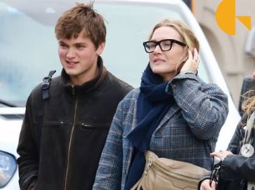 Joe Alfie Winslet Mendes with his mother Kate Winslet